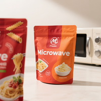 Pochette debout au micro-ondes personnalisée OEM pour les aliments prêts-à-manger Sac de cornue sécurisé scellé sous vide pour l'emballage des nouilles