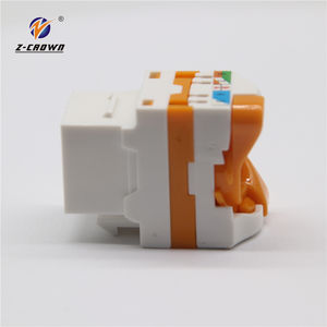 Coupleur RJ11 vers RJ45 femelle blindé à 90 degrés pour câble réseau Ethernet modulaire et téléphone - Product Image 2