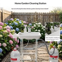 Support de lavabo portable d'extérieur pour jardin, cour, cuisine et lavage des mains – Mobilier extérieur