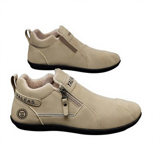 Nouvelles chaussures décontractées pour hommes automne/hiver, baskets légères et polyvalentes, mocassins plats respirants et résistants à l'usure avec fermeture éclair latérale - Product Image 1