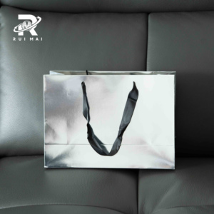 Bolsas de Papel Laminadas Grandes con Asas de Algodón, Personalizadas, de Lujo, para Regalos, con Acabado Mate y Relieve - Product Image 2