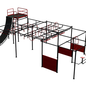 Cages d'entraînement <span class=keywords><strong>Ninja</strong></span> <span class=keywords><strong>Warrior</strong></span> en aluminium de type obstacle pour 2 à <span class=keywords><strong>8</strong></span> utilisateurs, capacité maximale de <span class=keywords><strong>8</strong></span> pour une utilisation en extérieur/intérieur - Product Image 1