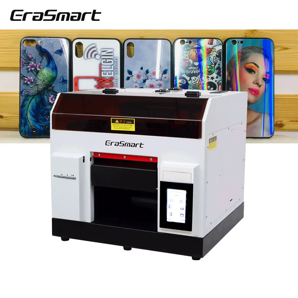 EraSmart UV Flatbed Printer Price Mini size A4 UV Printer For Phone Case