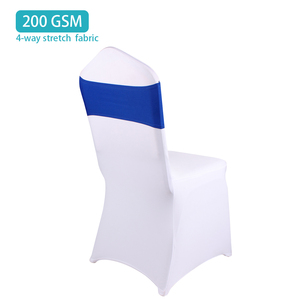 50 Lazos de Licra Azul Rey para Sillas de Boda, Lazos para Sillas, Bandas Decorativas para Fiestas, Cumpleaños, Banquetes, Eventos, Decoración para Baby Shower - Product Image 1