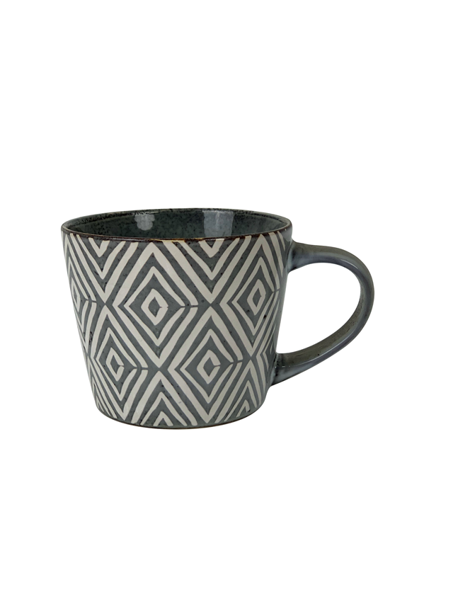 wholesale 16oz Big Reactive Glazed ceramic coffee  mug with silkscreen pattern, tea cup,  Best price custom mugs
