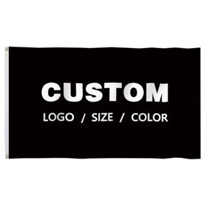 Factory Wholesale Premium Fabric Good Quality Black Custom Flags <b>Banners</b> - Product Image 6