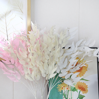 LUYI Vente chaude : un bouquet de feuilles d'orme artificielles en soie pour la décoration de mariages, de maisons, d'extérieur et d'intérieur
