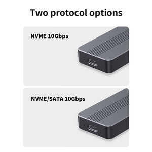 USB 3.<span class=keywords><strong>2</strong></span> Gen <span class=keywords><strong>2</strong></span> CNC alüminyum M.<span class=keywords><strong>2</strong></span> NVMe SSD muhafaza adaptörü harici PCIe tabanlı katı hal sürücü muhafaza okuyucu sadece NVMe için - Product Image 6