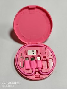 Hot Xách Tay 60W <span class=keywords><strong>USB</strong></span> Sạc Cáp Pd Cho Điện Thoại Sạc Đa Chức Năng Du Lịch Lưu Trữ Hộp 6 Trong 1 Loại C Nhựa Cáp Dữ Liệu Thiết Lập - Product Image 5