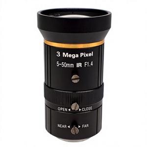 Objectif varifocal 5-50mm, 3 mégapixels, monture CS 1/2.7 pouces, iris manuel, zoom 10x, équipement de diffusion en direct, accessoires M805 - Product Image 1