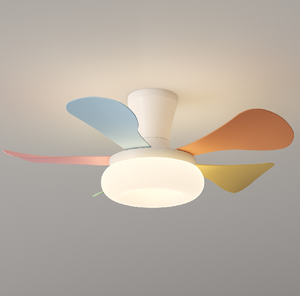 <span class=keywords><strong>Ventilador</strong></span> de Techo Moderno <span class=keywords><strong>con</strong></span> Luz LED, Control Remoto Inteligente, Diseño Plegable, Cuerpo de ABS, Motor DC, Madera de Nogal - Product Image 3