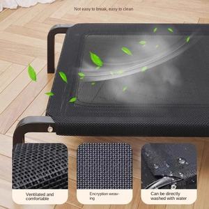 Cama de campamento para perros Four Seasons Malla lavable extraíble Patrón sólido Perro pequeño grande Marco de hierro Perrera Embalaje de cartón - Product Image 3