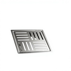 Rejilla de drenaje lineal cuadrada de acero inoxidable para suelo, salida de agua para baño y ducha - Product Image 6