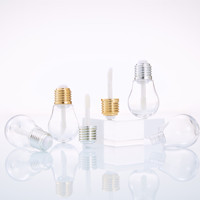 Tube vide transparent pour brillant à lèvres DIY, type mini ampoule, pour injection de gloss et rouge à lèvres, tube cosmétique, vente en gros pour fabricants