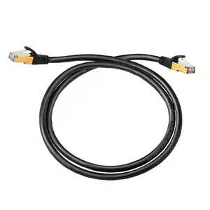 Jaringan Kabel Ethernet Komunikasi Profesional, Kabel Jaringan Ethernet Cat 8 Core 1-20 Meter Bahan Tembaga Murni