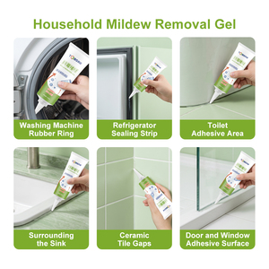 Wide Application Mold Remover Gel Black Stain <strong>Cleaner</strong> for Washbasin, Bathtub, Sink, Silicone Seals, Kitchen &amp; Bathroom Home Use - Product Image 3