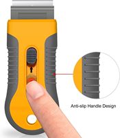 Grattoir de nettoyage multifonctionnel à double extrémité, dissolvant d'adhésif, outil pour vitres teintées de voiture, grattoir de nettoyage de cuisine