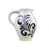 Mug à Apfelwein en Porcelaine Classique Allemande Vintage à Motif Bleu - Possmann Frankfurt - Tasse à Vin de Pomme - Passe au Lave-Vaisselle - Écologique