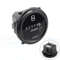 Compteur d'heures en plastique rond pour camion, tracteur, bateau, moteur, compteur de temps BenkPak HM-1