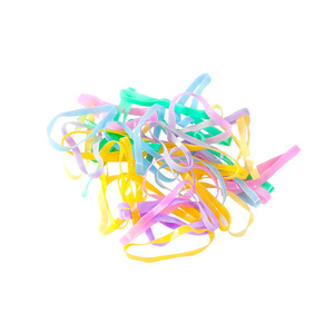 Élastiques colorés en caoutchouc, 500 pièces, pour cheveux d'enfants, usage quotidien, couleurs mélangées, à usage unique - Product Image 5