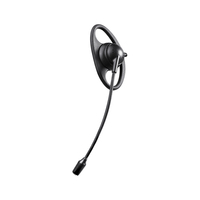 Écouteur intra-auriculaire en forme de D avec interface 3,5 mm pour radios talkie-walkie et casques audio