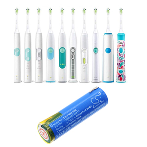 แบตเตอรี่สำหรับ <span class=keywords><strong>Oral</strong></span>-<span class=keywords><strong>B</strong></span> 10000 3765 3766 3767 <span class=keywords><strong>Philips</strong></span> HX6100ชุด HX6150 HX6160 HX6330 HX6340 HX6380 3.70V 800mAh - Product Image 1