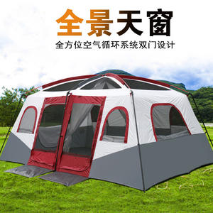 Tentes de <span class=keywords><strong>camping</strong></span> de voyage en plein air à 2 chambres de haute qualité nouveau modèle grand espace pour 6 8 <span class=keywords><strong>10</strong></span> 12 <span class=keywords><strong>personnes</strong></span> pour les aventures en <span class=keywords><strong>famille</strong></span> - Product Image 2