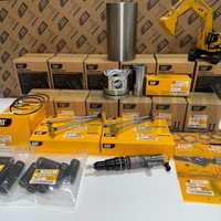 Kit de réparation de chemise de cylindre et segment de piston pour moteurs CAT de machines de construction C6.4 C6.6 C-9 C7 C9 C13 C15 C18 3126 3306 3406