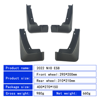 GARDE-BOUE DE VOITURE GARDE-BOUE FLAPS BAVETTE GARDE-BOÎTE KIT DE CARROSSERIE OEM FENDER FLARER POUR NIO ES8 EL8 2022 2023 PP INJECTION