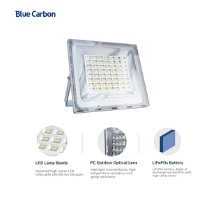 Blue Carbon 10 Years Warranty <strong>Outdoor</strong> IP66 300W 400W 500W Spotlight With Remote LED <strong>Solar</strong> Flood <strong>Light</strong> - Product Image 3