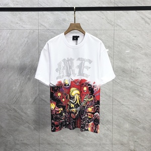 T-shirt Homme Manches Courtes 100% Coton Qualité Supérieure Grammage Lourd Imprimé Rétro Lettres Émoticônes Mixtes Style Urbain Décontracté Hip-Hop - Product Image 1