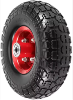 Nouvelles roues pneumatiques Maxtop de 10 pouces, roulements à billes en caoutchouc 3.50-4 pour chariot à roulettes, chariot à main, capacité de charge de 150 kg