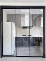 Nouvelle arrivée, porte coulissante en aluminium certifiée CE, design moderne, étanche, avec moustiquaire pour chambre extérieure, appartement