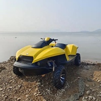 Bateau amphibie Quadski de nouveau style de Hison Jet Ski 4 temps avec matériau en fibre de verre Quad Jet