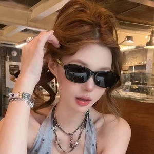 Lunettes de soleil ovales rétro pour femmes, monture intégrale, protection UV400, couleur thé, style adulte 2024 - Product Image 2