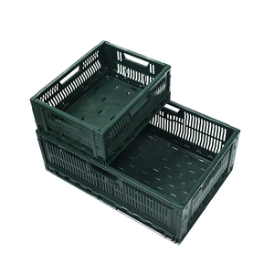 PP Moving Boxes Cheap Price Harvesting Vented Fruit Plastic PP Crate, Shipping Storage Logistic Box Foldable Plastic Crates