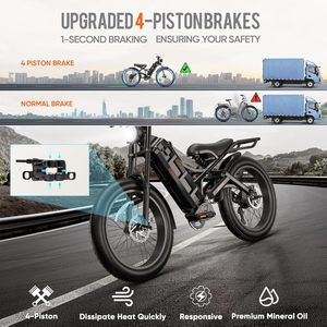 Bicicleta eléctrica europea de almacén, homologada para circular por la calle, con batería de litio, freno seguro, entrega rápida, bicicleta eléctrica para el transporte diario familiar. - Product Image 4