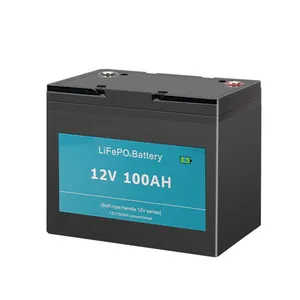 50AH 100AH 200AH 300AH 400AH batterie agli ioni di litio, 12 v 24 v 72v 48v Lifepo4 24 Volt 12 V batteria di accumulo di energia