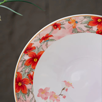 Pour PITO Luxury Design Ensemble d'assiettes à dîner en porcelaine osseuse en céramique avec bord doré maintenant arrivé-Kit de tasse inclus