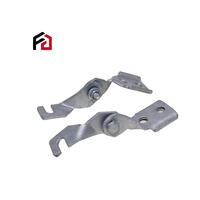 Charnière en acier au carbone en forme de C, anti-sismique, support en H, connecteur fixe réglable, plaqué zinc, marque Fengchen, spécification B*5mm