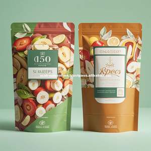 Bolsa con cierre hermético con soporte de papel de aluminio laminado troquelado de color impreso personalizado para bolsa de plástico para embalaje de alimentos de frutas secas - Product Image 4