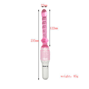Produk Seks untuk Wanita: Anal <span class=keywords><strong>Butt</strong></span> <span class=keywords><strong>Plug</strong></span> Tahan Air dengan Vibrator Klitoris dan G-String - Product Image 6