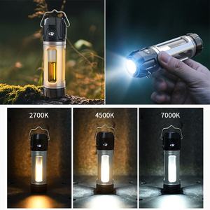 Lanterne de camping LED d'extérieur et lampe de poche multi-<span class=keywords><strong>outil</strong></span> avec charge USB luminosité réglable et base magnétique caractéristique étanche - Product Image 5