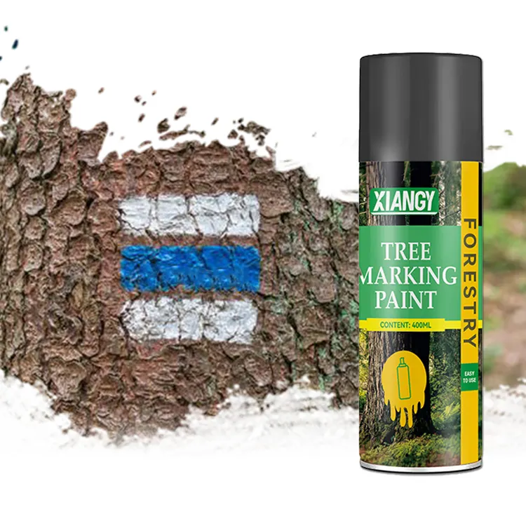 Usine OEM/ODM 500ml Spray de peinture de marquage d'arbre forestier en aérosol longue durée respectueux de l'environnement et inoffensif