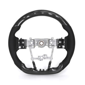 Volant en cuir perforé à moitié, garniture centrale, carbone, LED, pour Hilux <span class=keywords><strong>GR</strong></span> 86 Land Cruiser Fortuner <span class=keywords><strong>Chr</strong></span> Mark X 2019- - Product Image 4