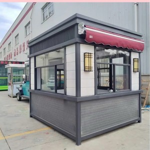 Steel Structure Sentry <b>Box</b> Guard House Modern Design Light Steel Frame Outdoor Mobile Factory <b>Security</b> Booth - Product Image 1