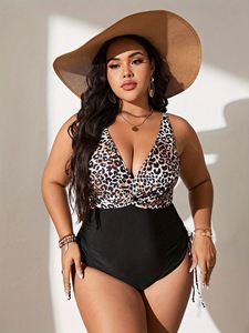 Cộng Với Kích Thước Phụ Nữ Một Mảnh Mặc Bikini Rắn Leopard In Đa Màu Sắc Dây Kéo Mỏng Phù Hợp Với Áo Tắm Phong Cách Châu Âu Đồ Bơi 2026 - Product Image 5