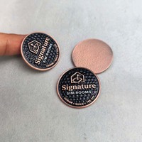 Marqueur de balle de golf magnétique personnalisé en métal avec logo 3D/en émail souple, écologique et durable, style jeton de poker, taille personnalisée