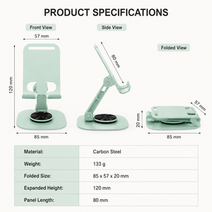 OEM 2026 Metal Portable Foldable <strong>Tablet</strong> <strong>Stand</strong> 720-Degree Rotating Phone Dashboard Holder for iPad Mobile Phone Holder Wholesale - Product Image 6