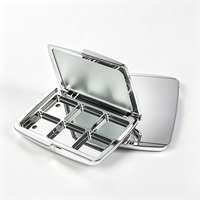 KEYO Boîtier compact rectangulaire personnalisé populaire pour fard à joues, avec miroir, pour poudre compacte et palette de fards à paupières